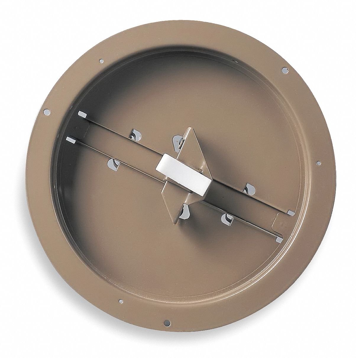 Industrial Grade 4JRL6 Butterfly Damper, Round, Duct Size 10 in. (1, 10