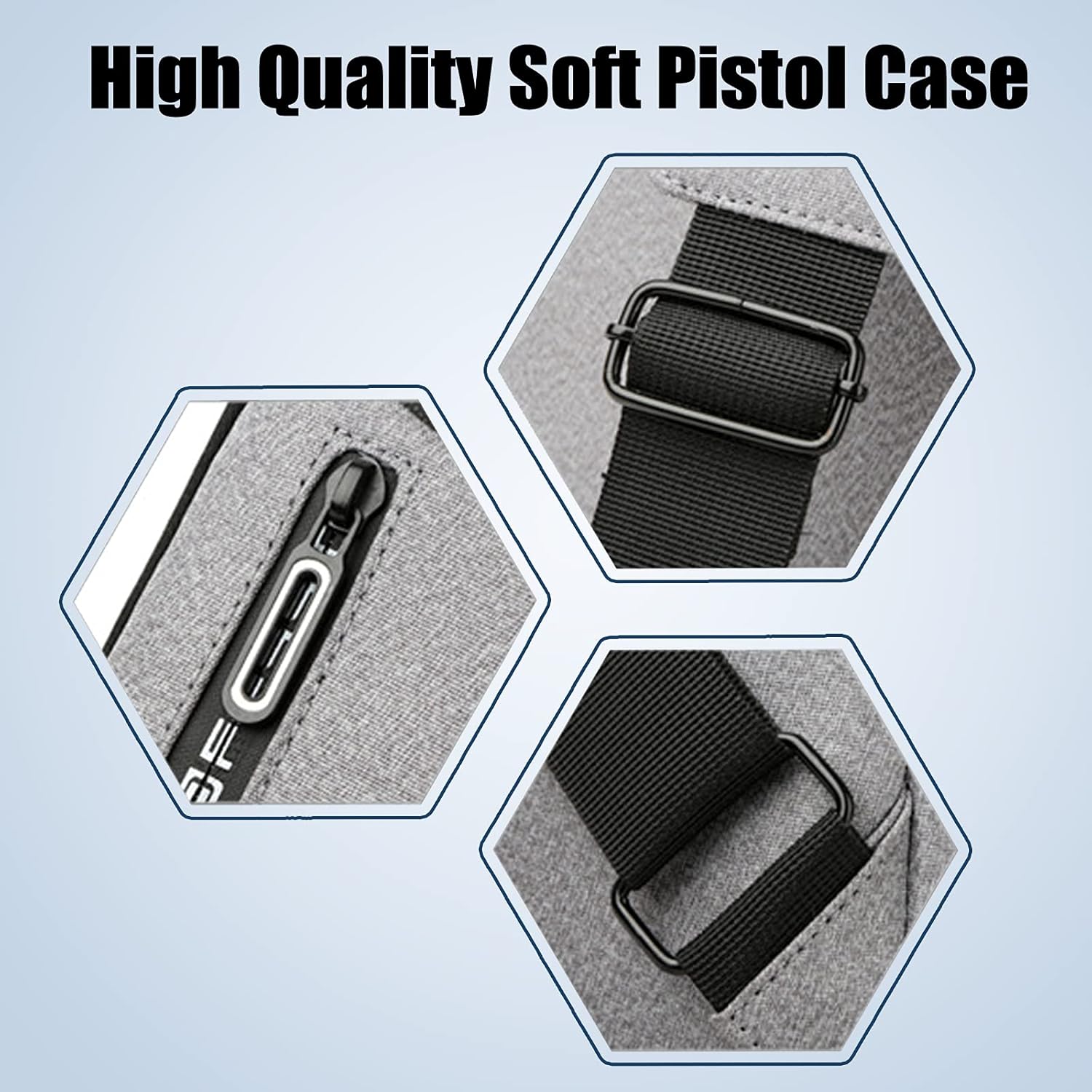 Pistol Soft Case, Crossbody Chest Pack for Handgun Concealed Carry, Tactical Sling Bag - Image 6