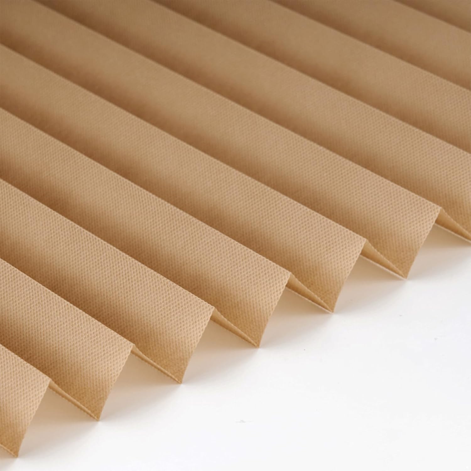 Pleated Paper Blinds Temporary Blinds Curtains Coffee 24x71 Inch