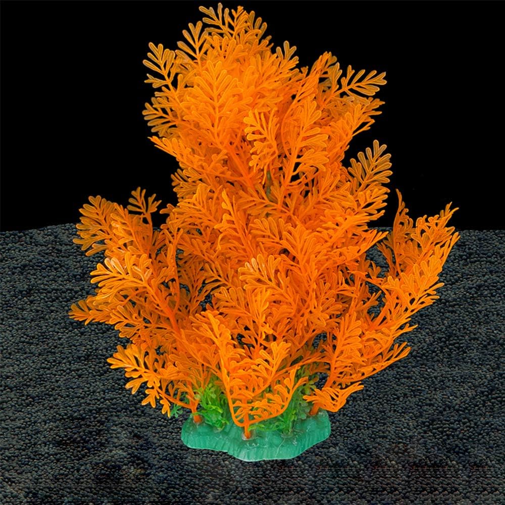 RIFNY Aquarium Plant Artificial Plastic Plant, About 11.8 Inches High, Used for Fish Tank and Aquarium Scene Layout
