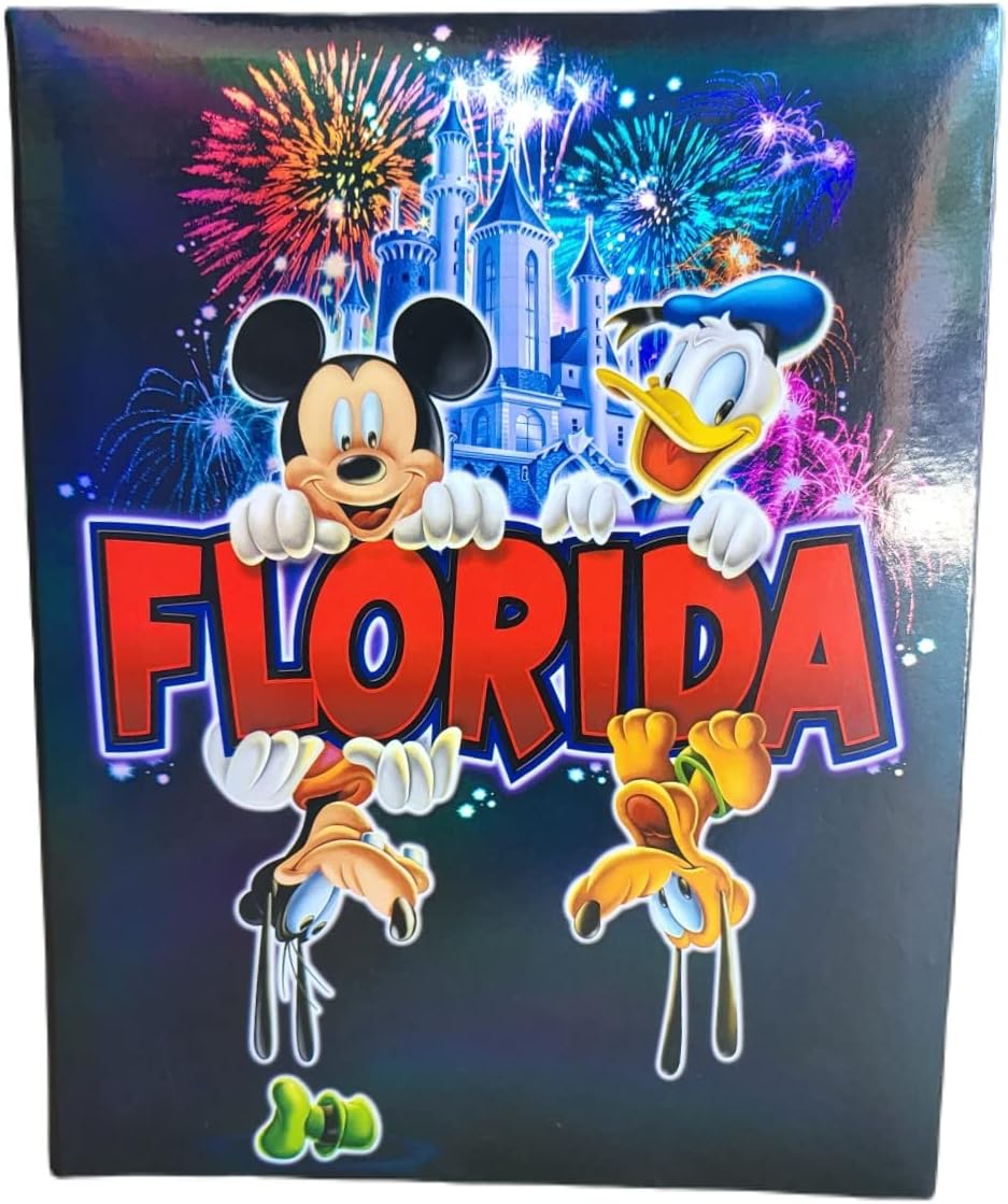 7STAR Fireworks Over Florida Photo Album - 8.75" x 7", Holds 200 Photos (4"x6") Photos for Memorable Events - Self-Adhesive Scrapbook for Weddings, Birthdays, and Vacations