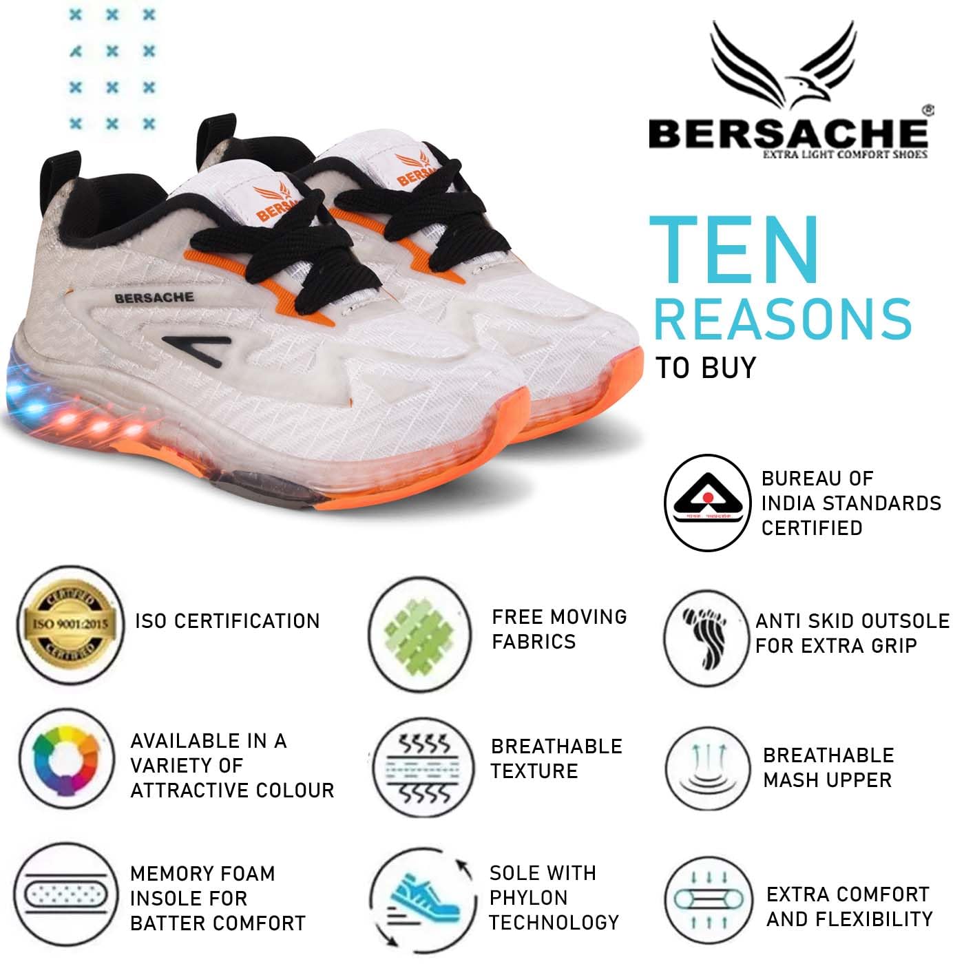 ZENWEAR Colourful Light, Trending Stylish Shoes for (Kids) Boys and Girls Grey 6 71eVbDvP+GL. SL1400