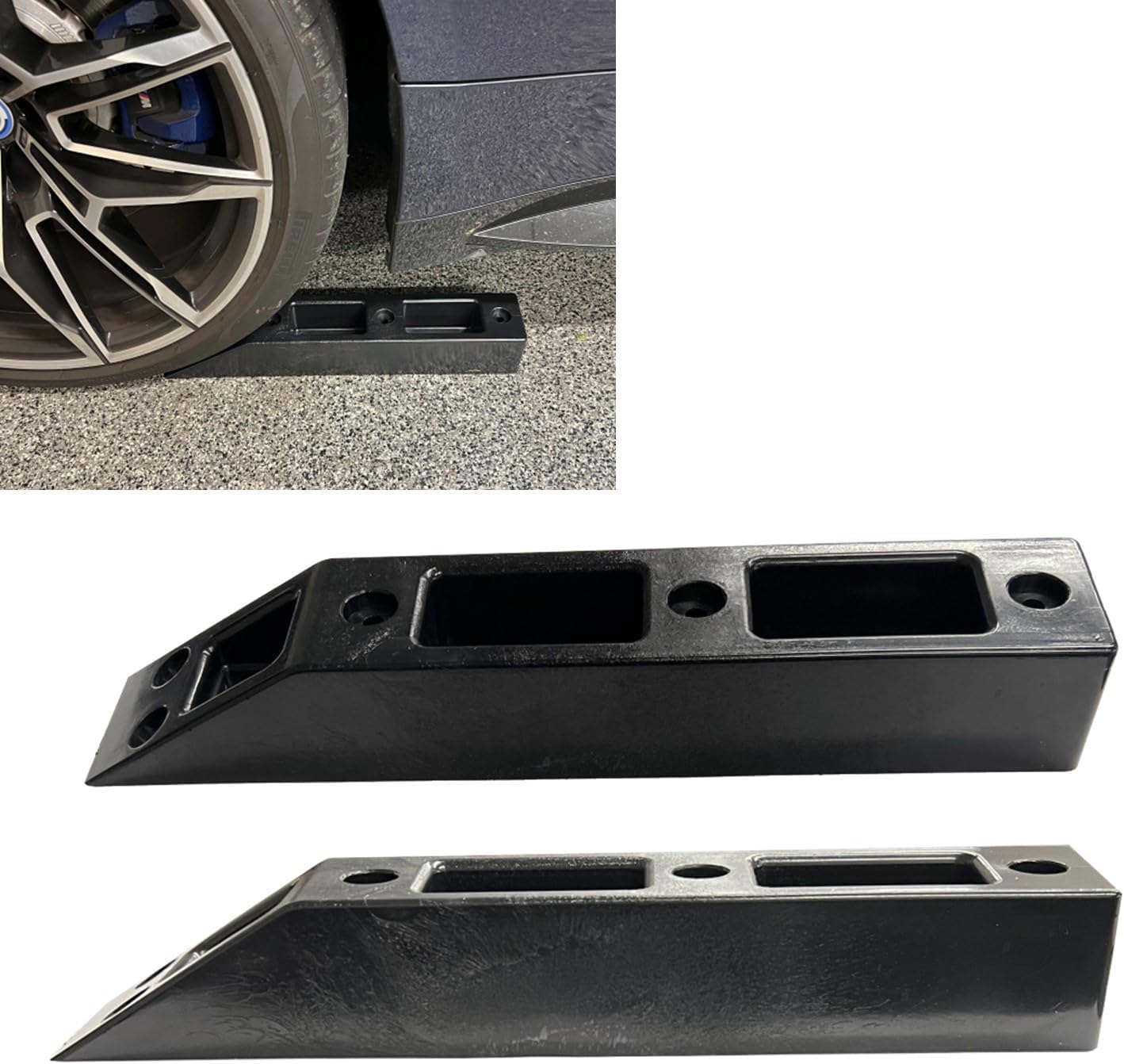 Amazon.com: Keyfit Tools Compact Curb Ramp Tire Chock Chalk Parking ...