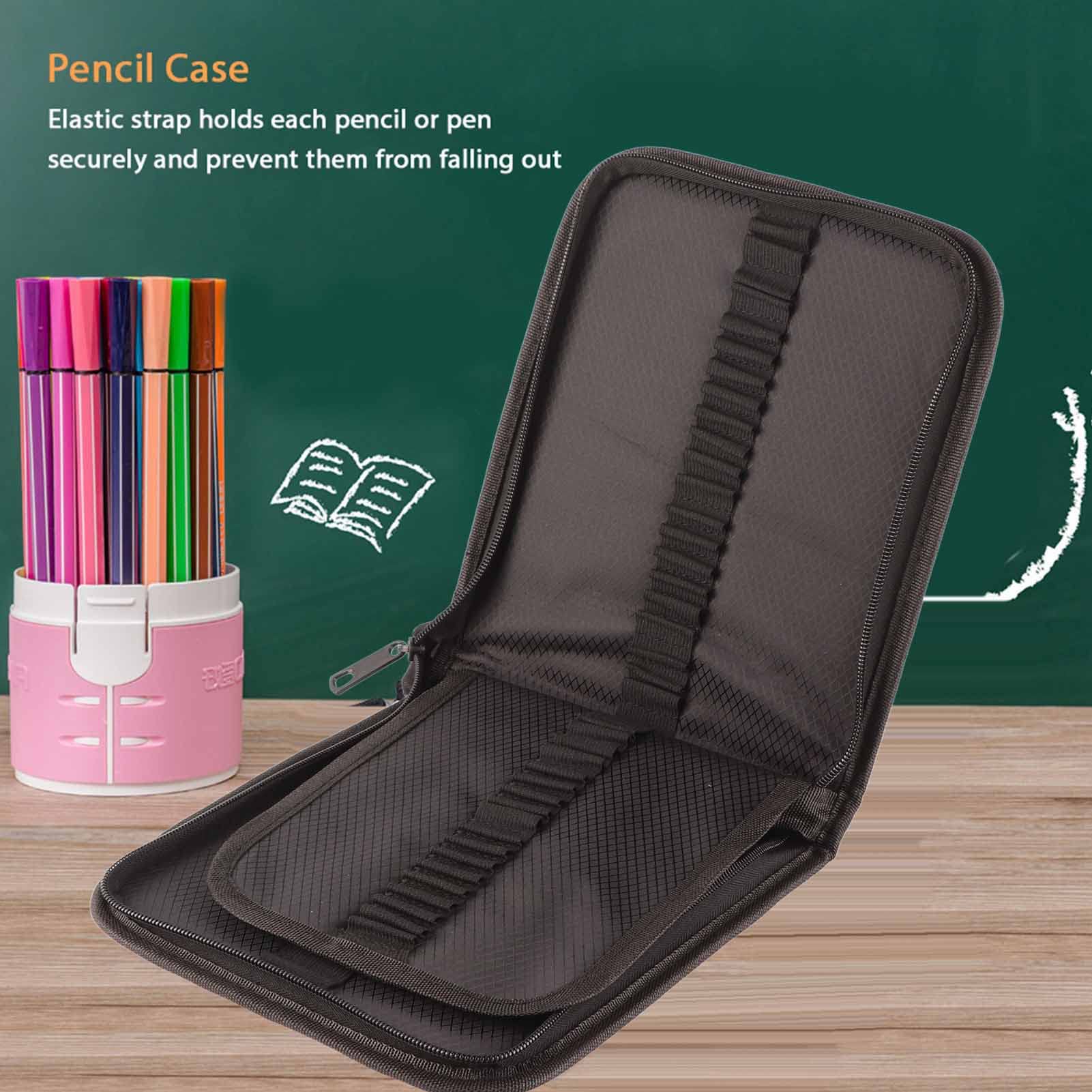 Ejoyous Astuccio per Matite, Astuccio in Tela 72 o 120 Scomparti con Supporti Elastici Individuali Portaoggetti Pieghevole con Cerniera Organizzatore di Grande capacità per Studenti Artisti Schizzi