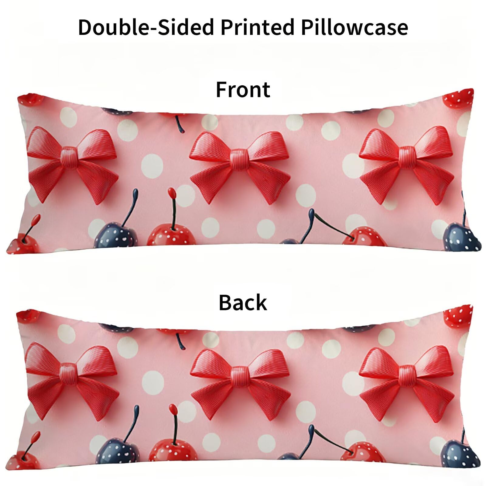 Housse Traversin 135 cm Rose, Taie Oreiller 135x45 cm, Housse de Coussin Arc, Taie de Traversin Doux Lin Protege Oreiller, Double Face Impression pour Decoratif Salon Canape Lit, Cadeau Femme E0-896