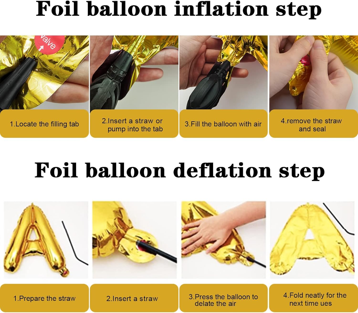 Happy Birthday Balloons How To Remove Air Buy Happy Birthday Banner Balloon Letters For Birthday Party Decorations  With 6Pcs Star Foil Balloons (Black) Online In Saint Helena, Ascension And  Tristan Da Cunha. B09H6X73M5