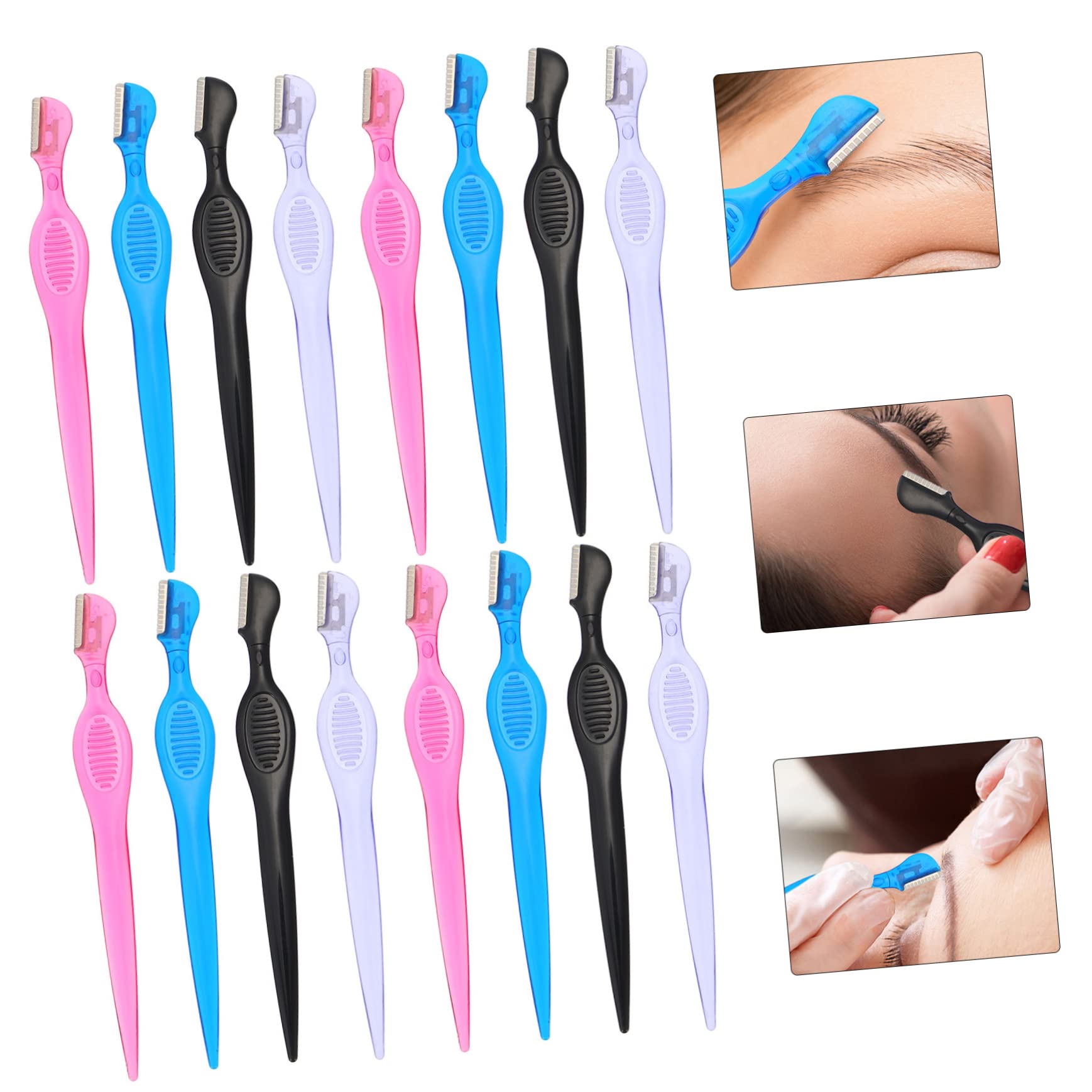 MAGICLULU 72 Stk Augenbrauenschaber Dermaplaning-tool Augenbrauenentferner Augenbrauenformwerkzeug Mehrzweck-gesichtstrimmer Augenbrauenblätter Rasierzeug Edelstahlklinge Kosmetik Rasierer