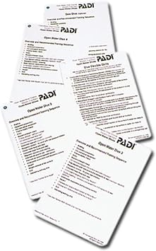 PADI Open Water Aquatic Cue Cards 5 60202