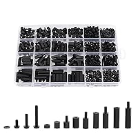 Vista 7 de Exqutoo 300Pcs Arandelas Redondas de ABS, DI 3mm, DE 7mm; 4mm, 8mm; 5mm, 9mm; 6mm, 11mm; Varias Longituds, Arandelas sin Rosca Adecuadas