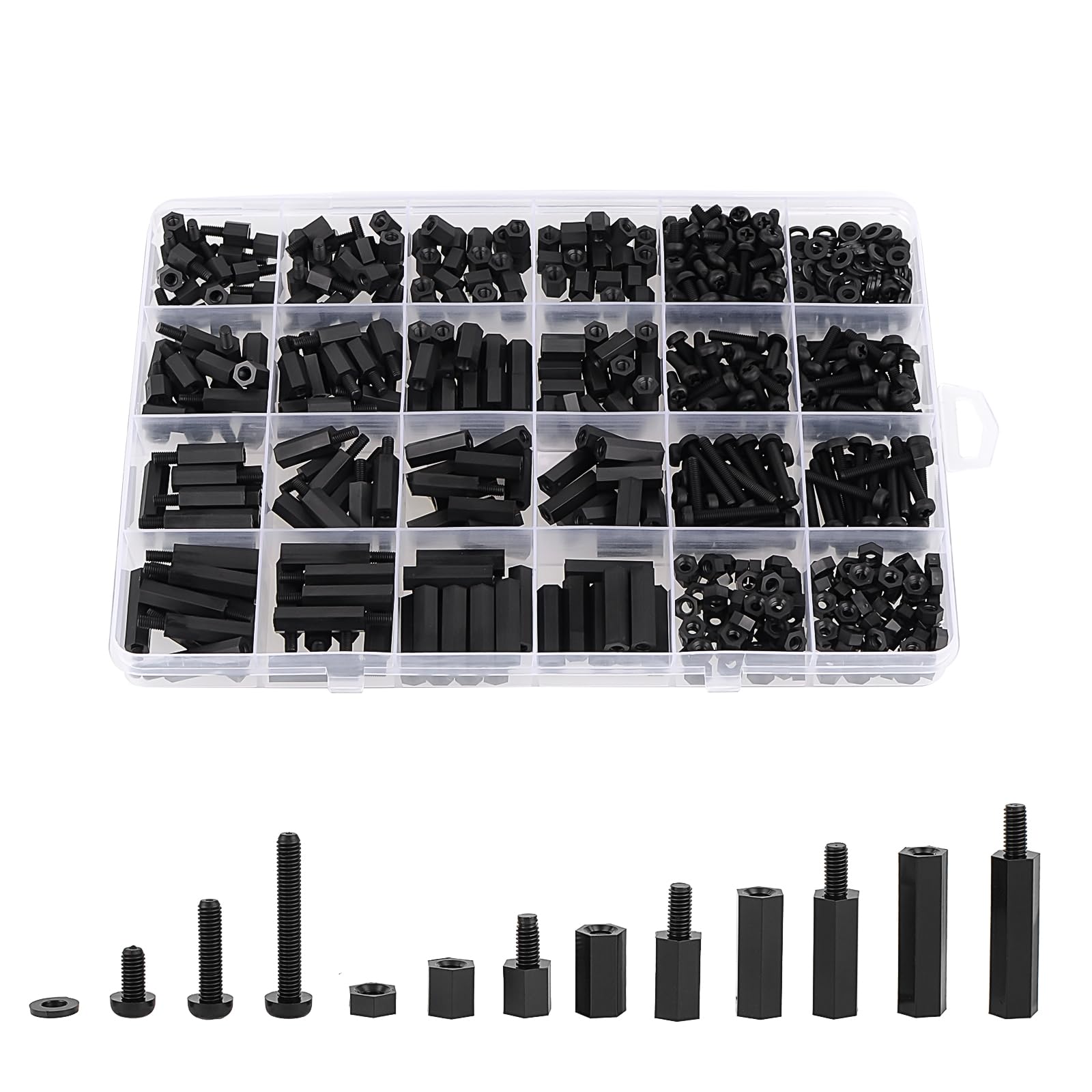 Exqutoo 620Pcs M3 Standoffs Kit - Electronics & DIY -1
