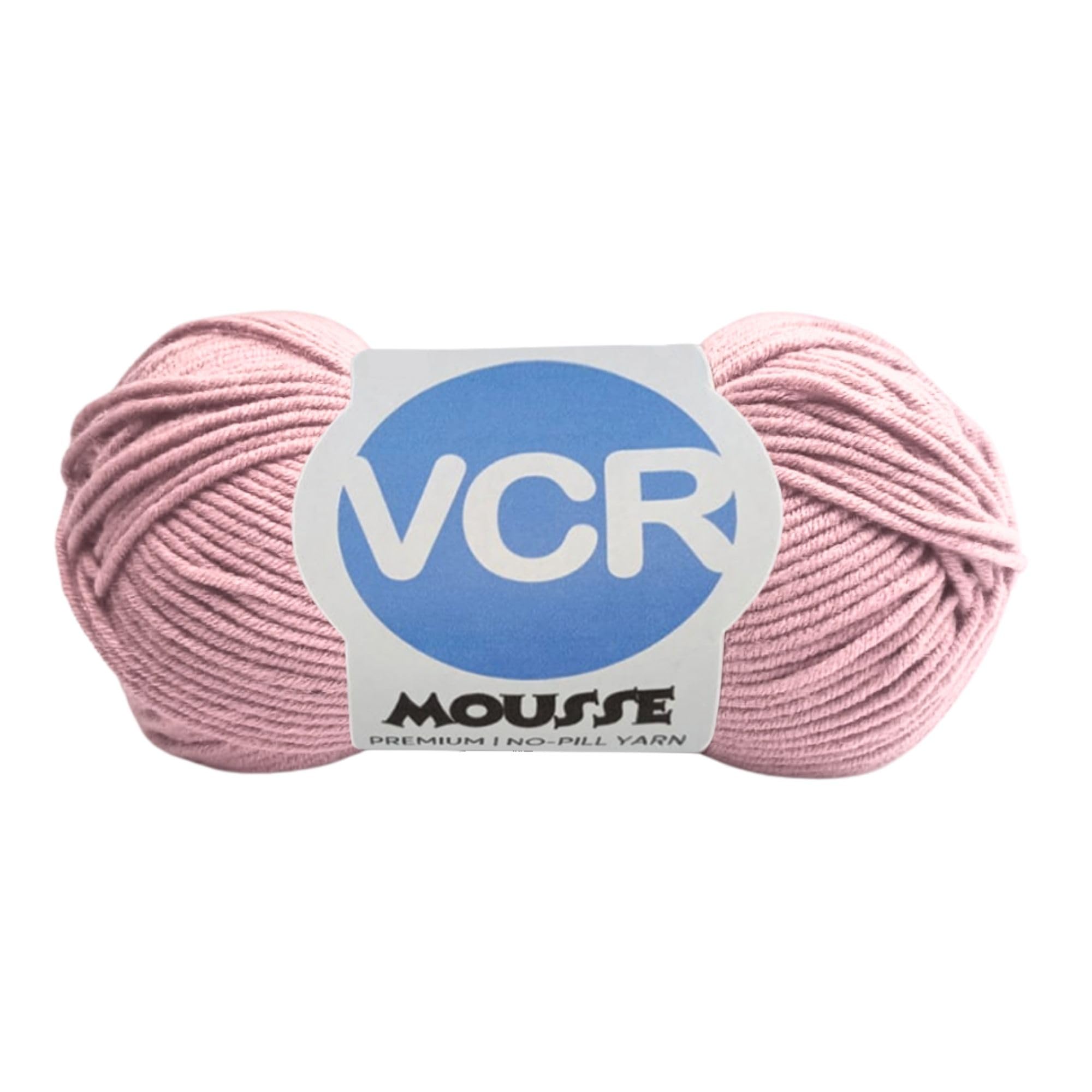 VCR 4ply Bubble Gum Pink Yarn, 100 Grams Hank, 190 Meters Length, Acrylic Ball for Crochet and Knitting, Soft Crosia Threads, Pack of 1 Yarn, Suitable for DIY Crafts