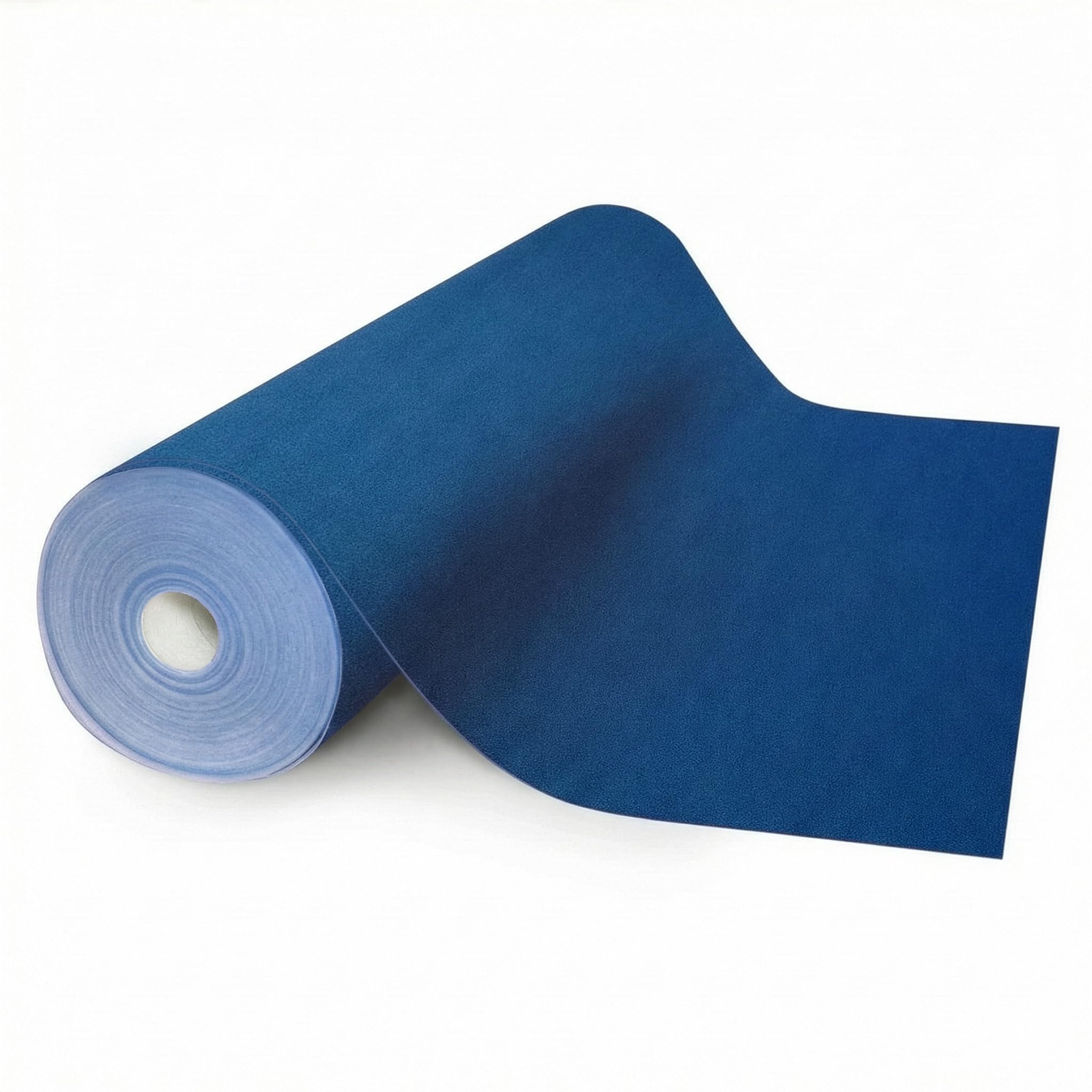 Floordirekt Nadelvlies Teppichboden 200x100 cm – Strapazierfähiger Teppich mit Schaumrücken, trittschalldämmend & kälteisolierend, individuell zuschneidbar für Wohnraum & Büro Dunkelblau