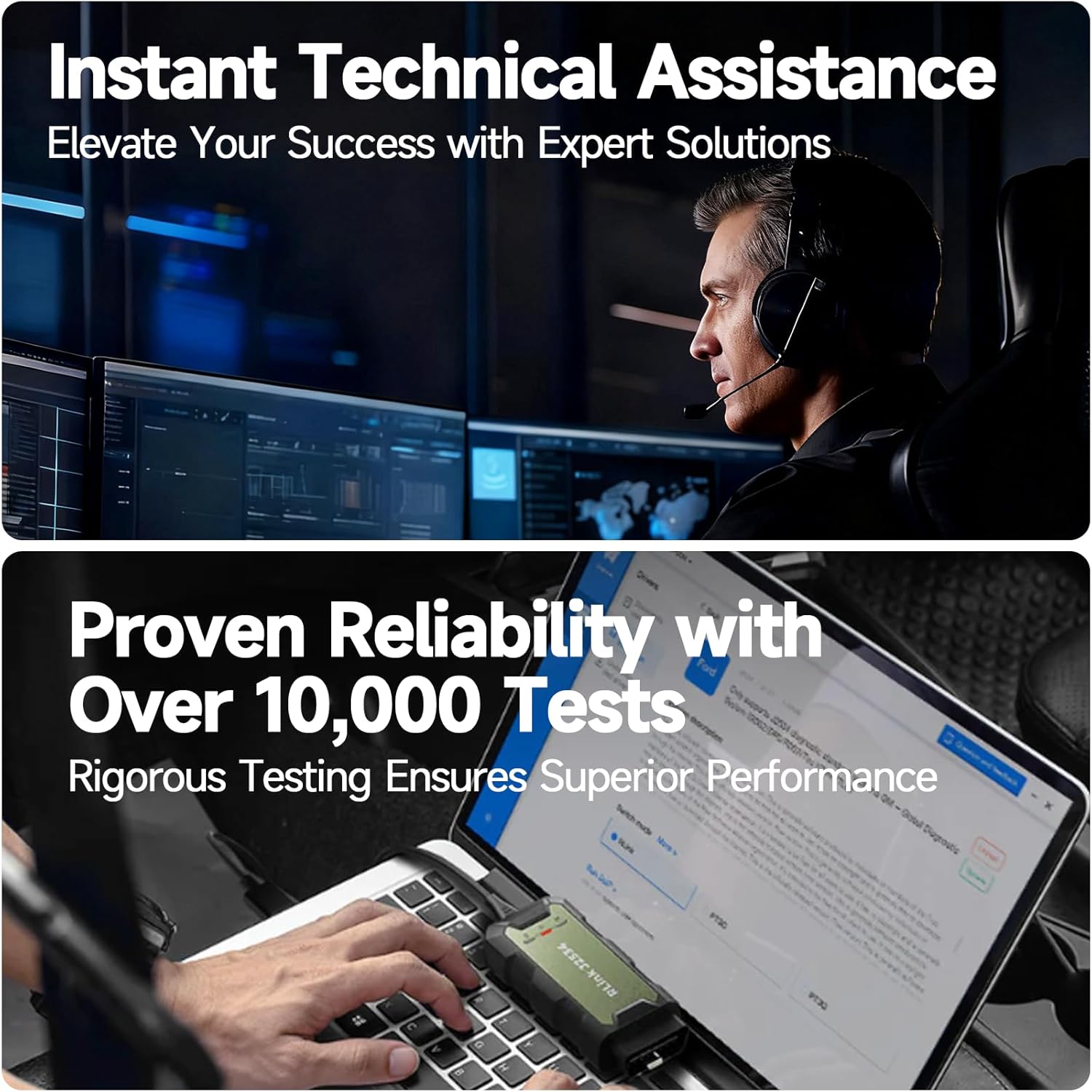 TOPDON RLink J2534 Reprogramming Tool, High-Speed J2534 Pass-Thru Programmer, OEM Reprogramming and Diagnostic Tool, Supports J2534/D-PDU/CAN-FD/DoIP, 17+ Vehicle Brands Supported