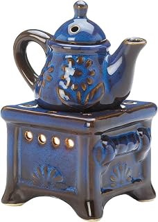 Koehler 10017714 5.375 Inch Teapot Stove Oil Warmer Blue