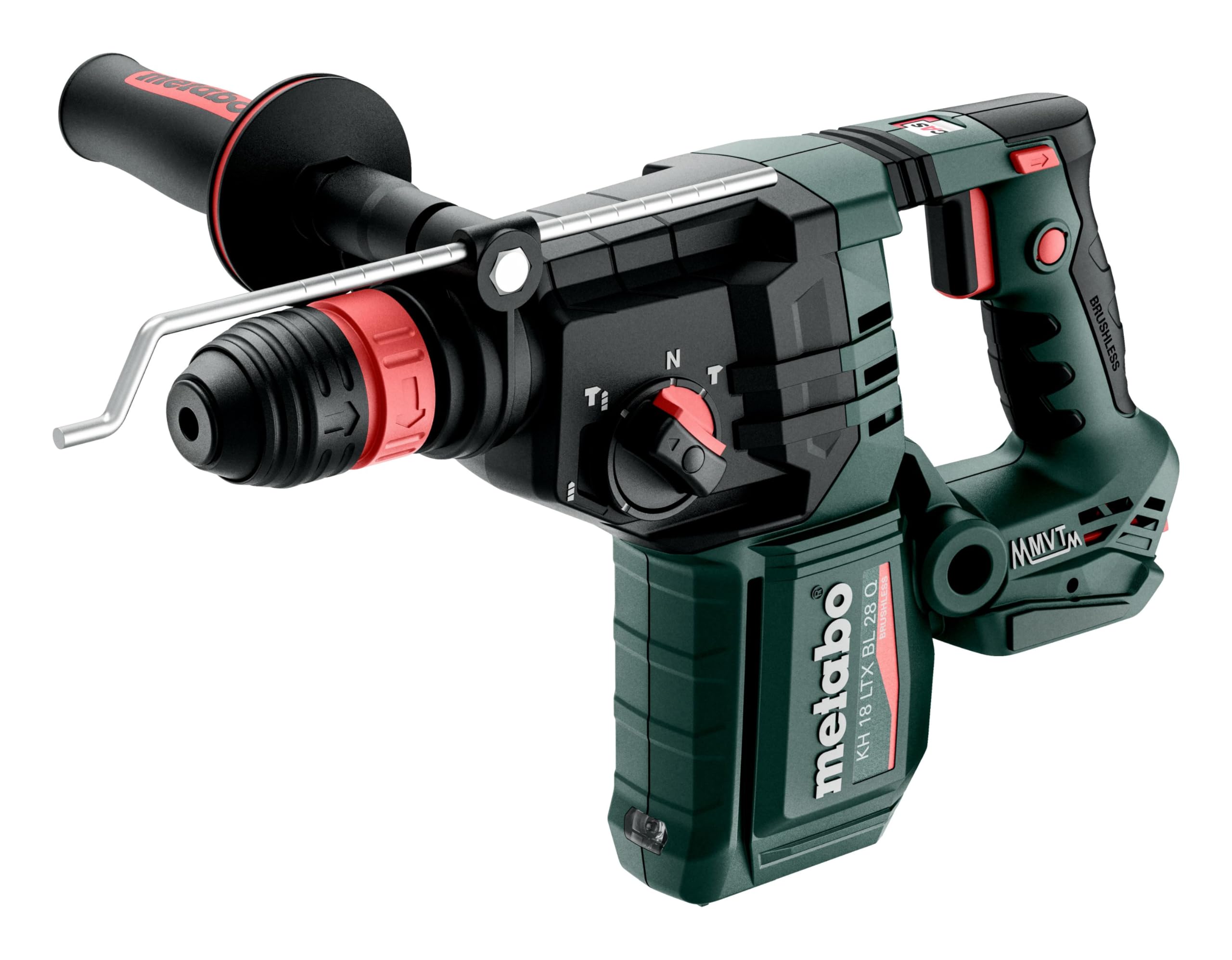 Metabo KH 18 LTX BL 28, marteau perforateur-burineur sans fil, 18 V, 1000 tr/min