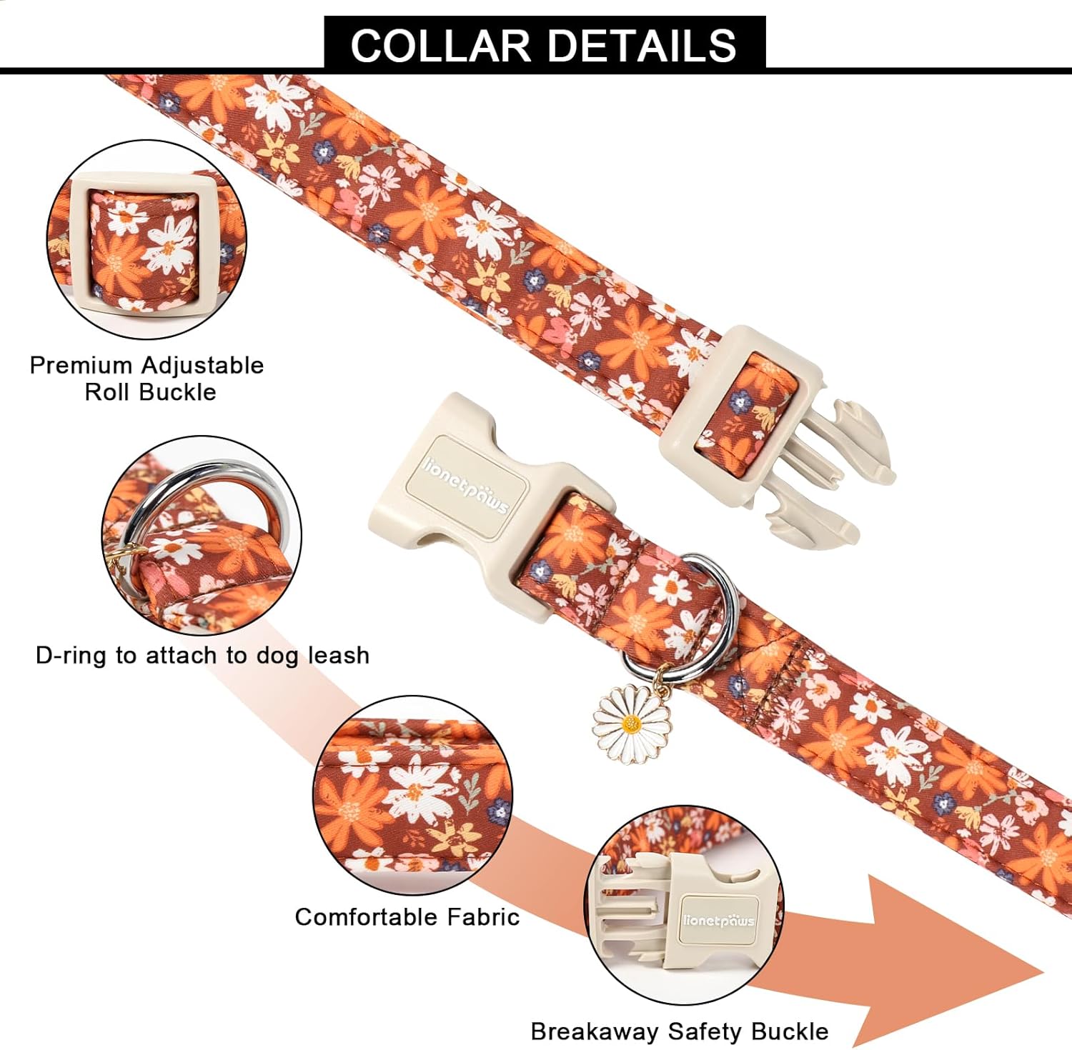 Chic & Comfy: Review of the Lionet Paws Floral Dog Collar for Fall Fashion