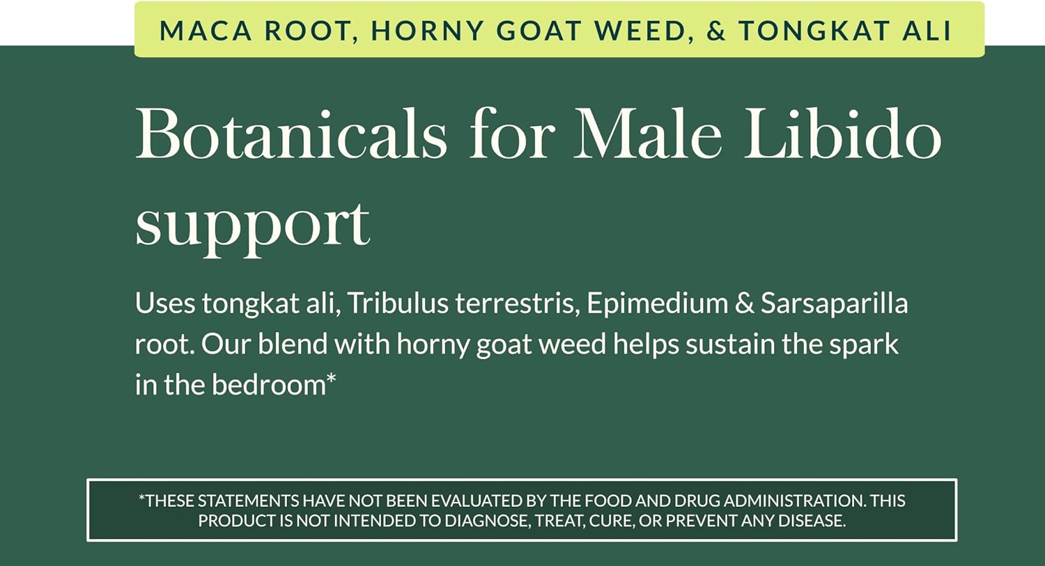 Gaia Herbs Male Libido - Herbal Supplement with Saw Palmetto, Horny Goat Weed & Oats - Traditional Herbs to Support Vitality & Energy Levels for Men - 120 Vegan Liquid Phyto-Capsules (120 Servings)