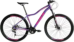 Bicicleta Bike Aro 29 KSW e KSX MTB Alumínio 21V Câmbios ESPECIAIS- Feminina - Cabeamento Superior Interno