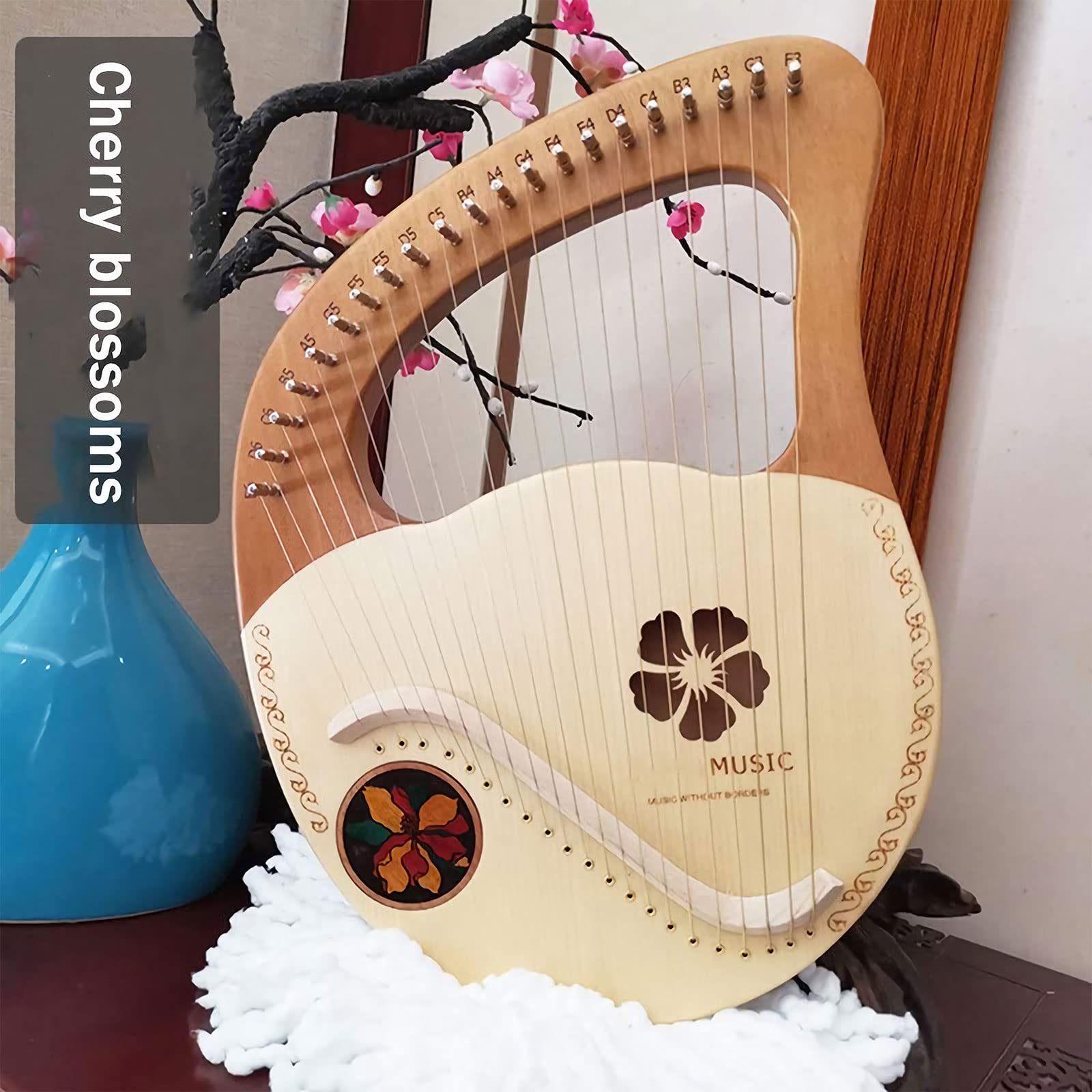 Amazon.co.jp: Harp Autoharps Lyre Handmade 21 Steel String Guqin
