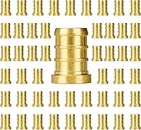 Vista 60 de SUNGATOR Accesorios Pex de 1 pulgada, paquete de 2 acoplamientos Pex de 1/2 pulgada, sin plomo de latón, accesorios Pex de 1 pulgada para tubería Pex