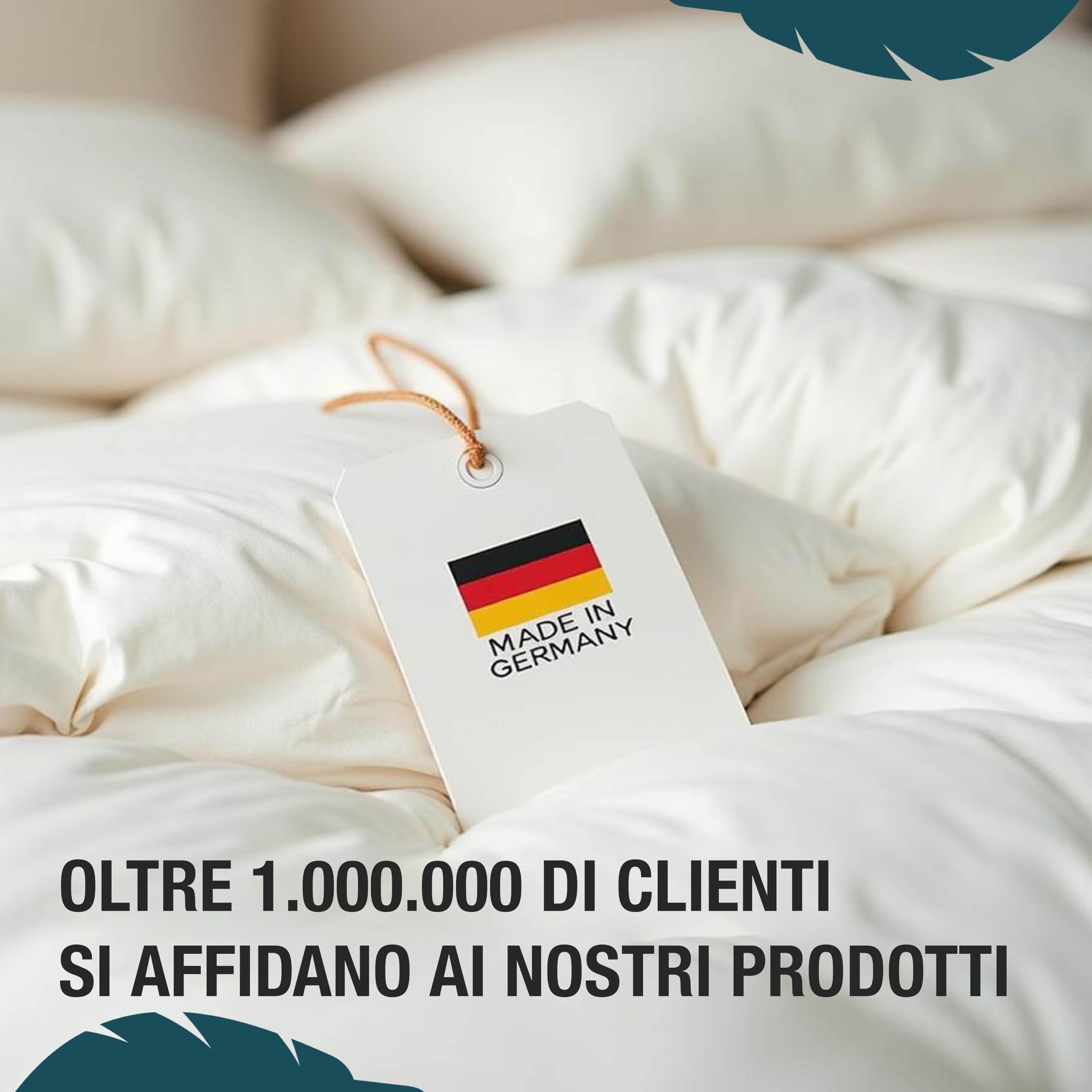 KNERST Piumino Estivo 260x240 - Piumino Letto Singolo/Piumino Matrimoniale in Piuma d’Oca - Trapunta Leggera 90% Piuma 10% Daune - Duvet Traspirante Lavabile Ökotex