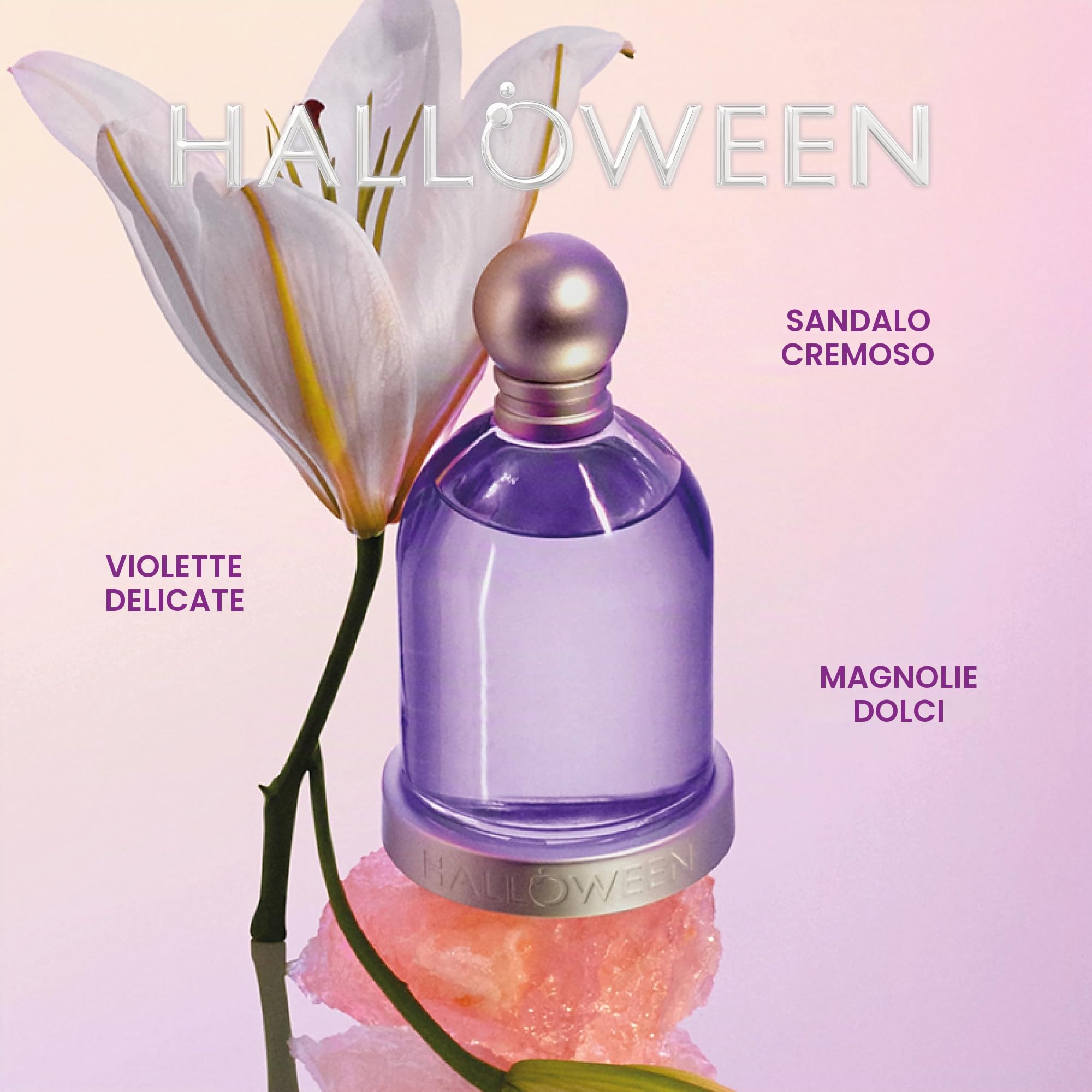 Halloween Eau de Toilette da Donna, Profumo Donna con Fragranza Floreale Mediorientale Alle Note di Violette, Magnolie e Tuberose, Ottimo come Regalo Donna, Profumo da Donna 100ml con Spray
