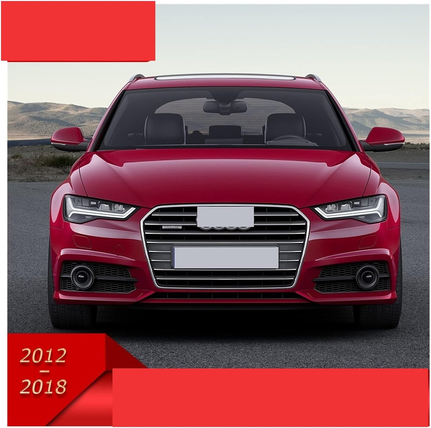 Car Lights Compatible With A6 2012-2018 A6L C7 LED Auto Headlight Assembly 2022 Newest Design Upgrade High Configure Matrix Lamp Accessories(For 16-18 Normal)