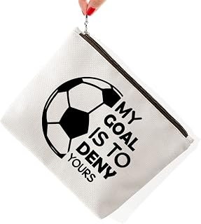 Soccer Goalkeeper Gifts for Women, Girls Soccer Bag, Soccer Gift for Soccer Lover, Soccer Makeup Bag, My Goal Is to Deny Yours