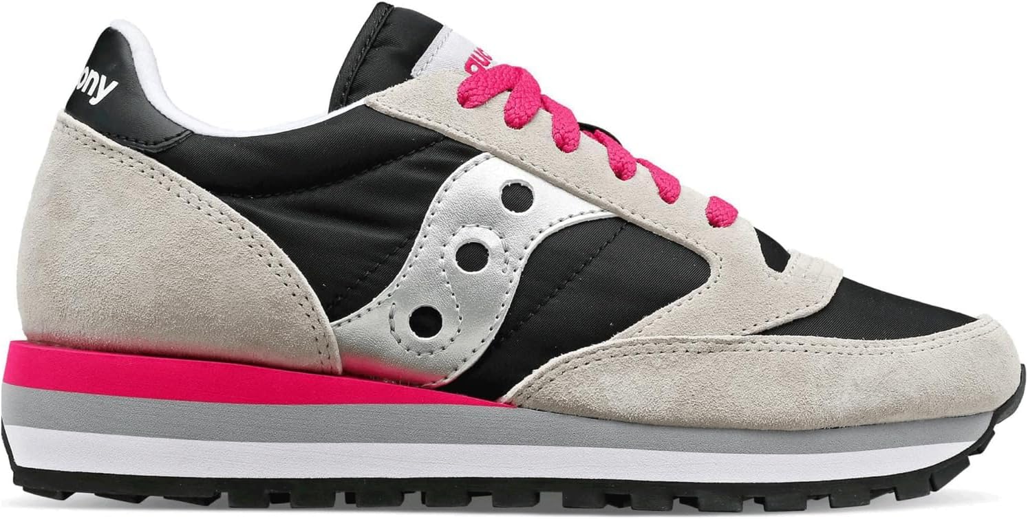 Saucony レディース ジャズ トリプル スニーカー, グレー/ブラック, 12