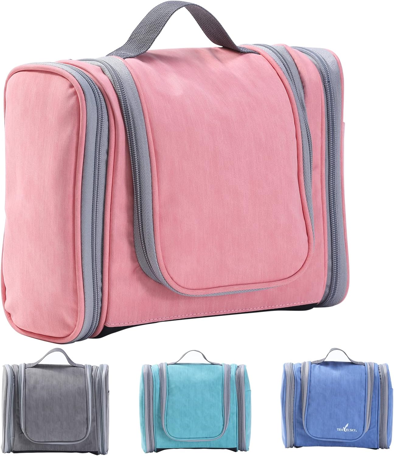 Amazon.com: FIHAP Travel Toiletry Bag for Men and Women, Expandable ...