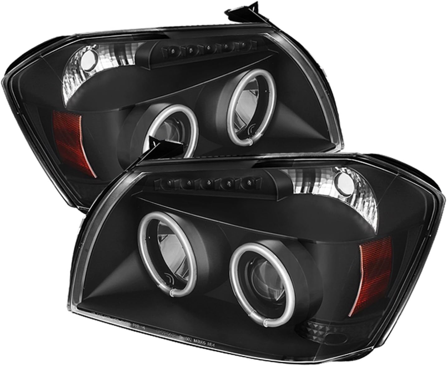 Spyder 5009852 Dodge Magnum 05-07 Projector Headlights - CCFL Halo - LED (Replaceable LEDs) - Black - High H1 (Included) - Low 9006 (Not Included)