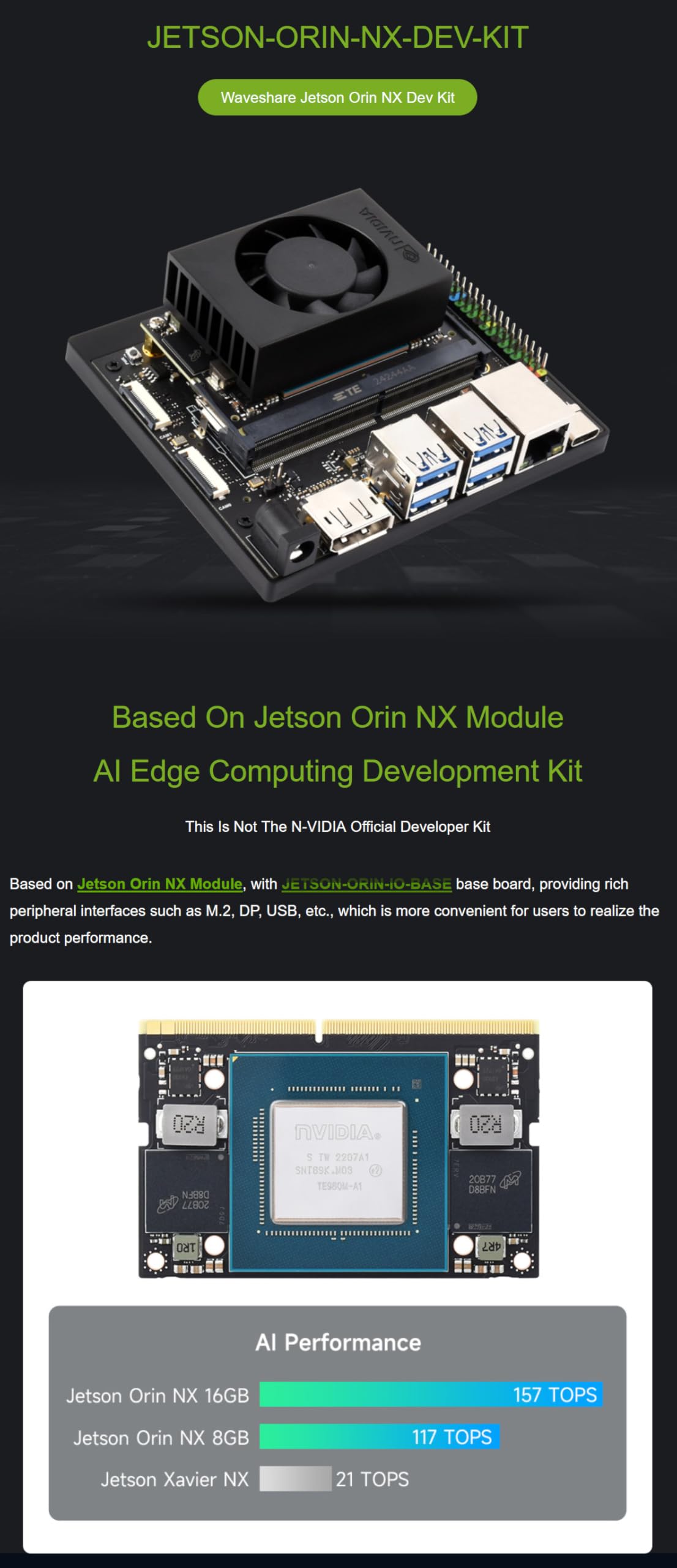 Amazon.com: Jetson Orin NX AI Development Kit for Embedded and