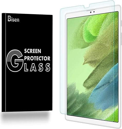 BISEN protector de pantalla para Samsung Galaxy Tab A7 Lite (2021), vidrio templado, antiarañazos, inastillable, antigolpes