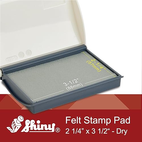 Miniatura 2 de Shiny SHI-40127 Almohadilla de sello de goma, 2 14 "x 3 12", secosin tinta
