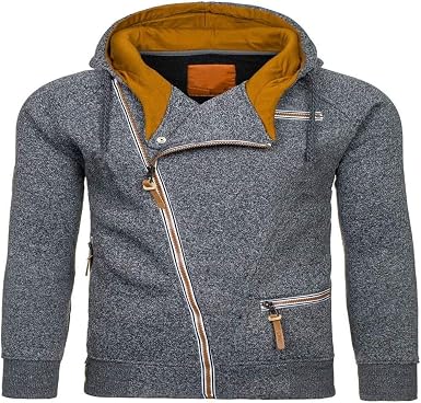SFYZY Sudadera con Capucha para Hombre, con Cremallera Completa, Manga  Larga y Capucha Suéter de Franela de Gasa Floral con Cremallera Lateral:  Amazon.es: Ropa