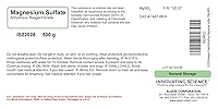 Vista 2 de Sulfato de magnesio anhidro de grado reactivo, 17.64 oz - The Curated Chemical Collection