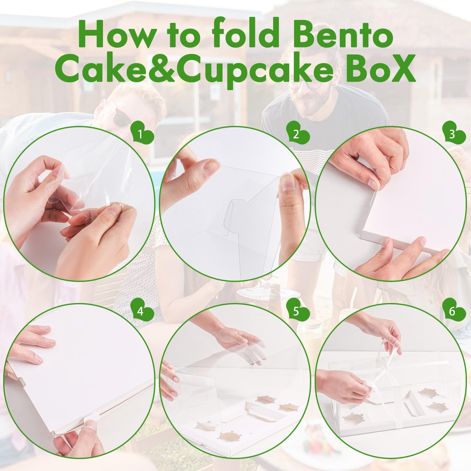 JCD Cupcake Boxes - 3 Pack for Mini Cakes & Cupcakes -7 JCD Cupcake Boxes - 3 Pack for Mini Cakes & Cupcakes -7