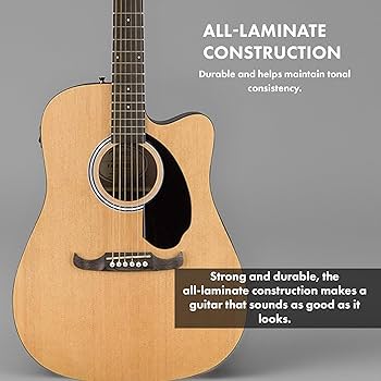 Amazon.com: Fender FA-125CE Dreadnought Cutaway Acoustic