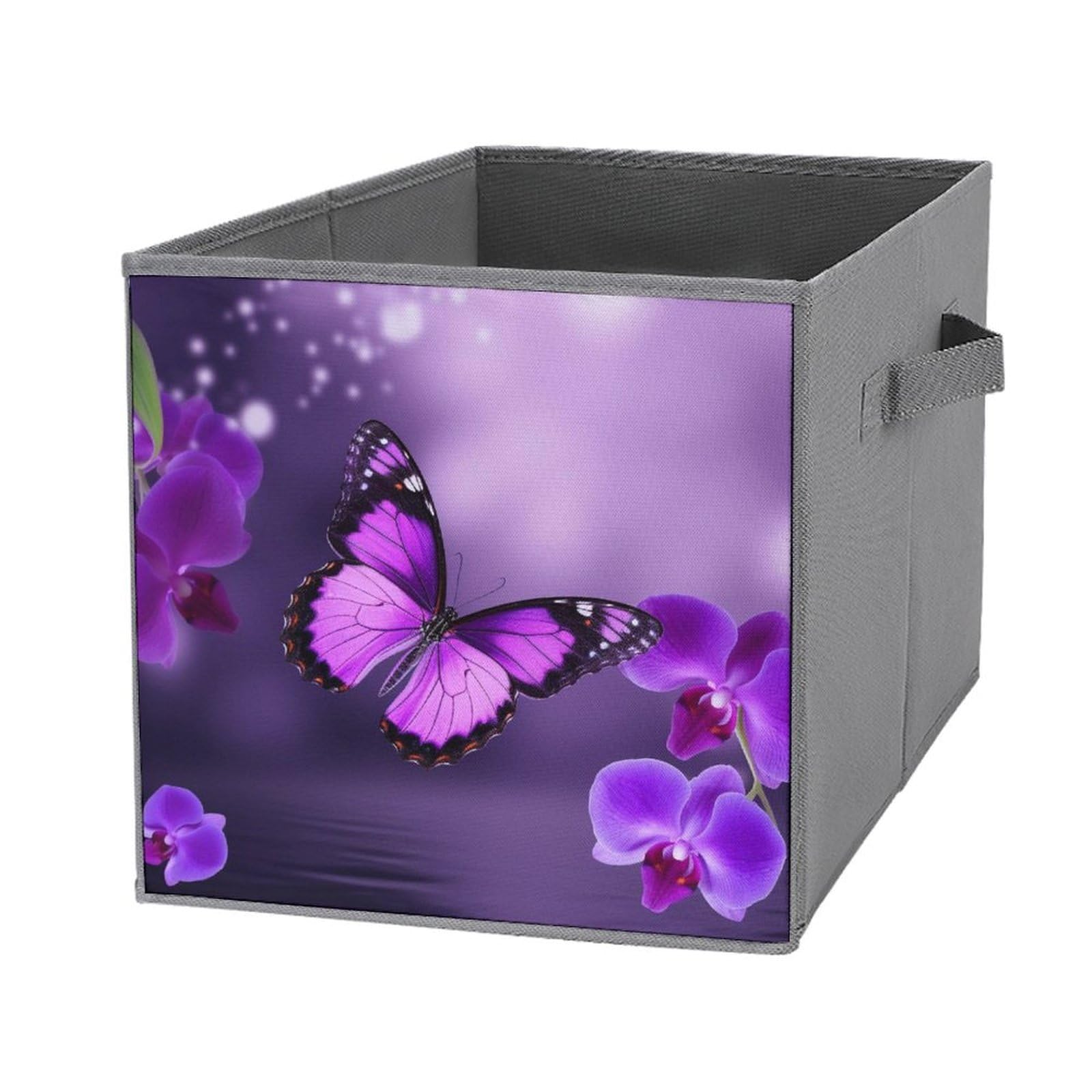 Boîte de rangement pliable linge et vêtements motif papillon dressing