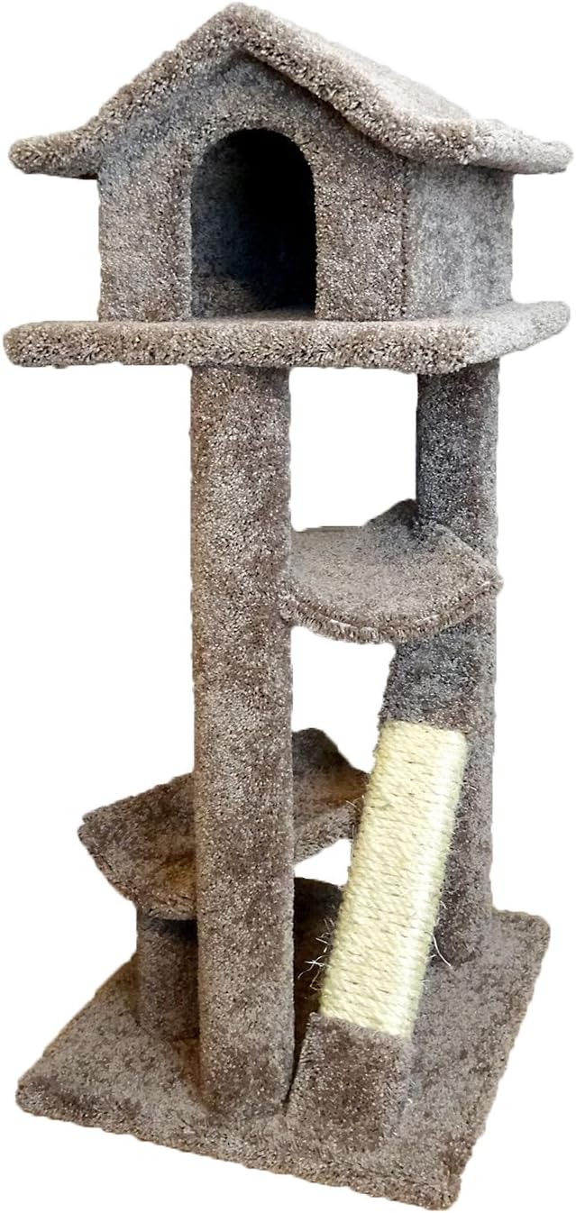 New Cat Condos Premier Large Cat Pagodas Tree, Brown