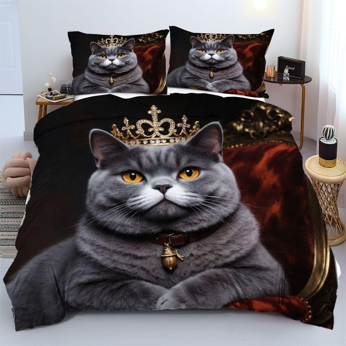Housse de couette chat bleu pour offrir des nuits sereines à votre enfant