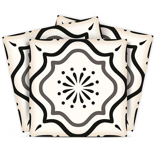 Black & White Collection Peel and Stick Tile Stickers 24