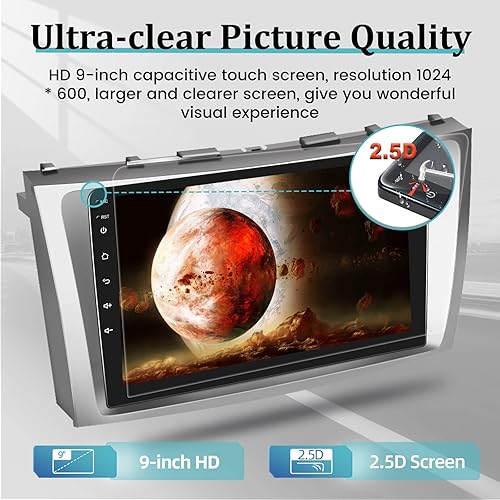 Miniatura 5 de NHOPEEW Radio inalámbrica Apple Carplay para Toyota Camry 2006 2007 2008 2009 2010 2011 - 1+32G Android 13 pantalla táctil estéreo de coche con