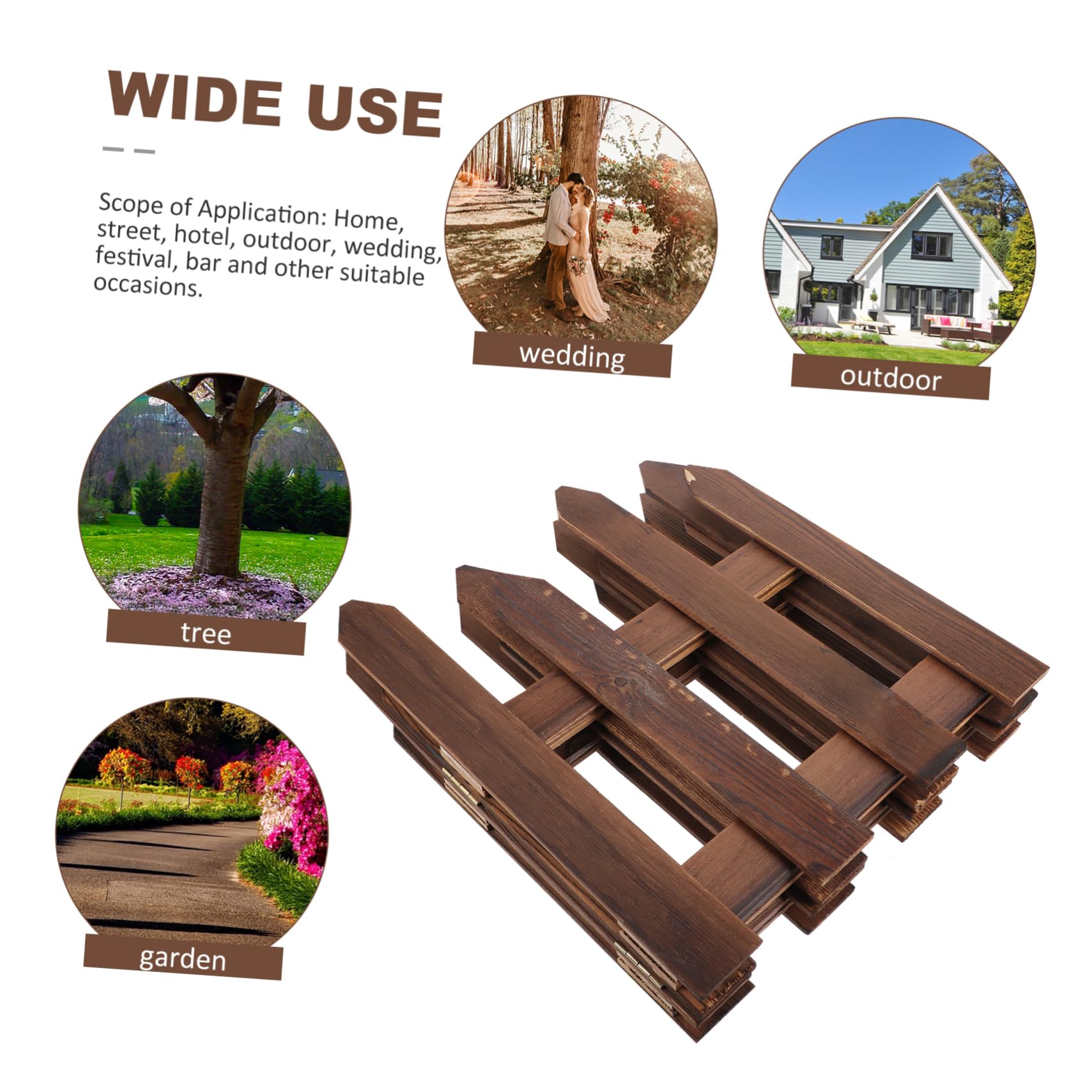 BESPORTBLE 1 Pc clôture de noël Jardin clôture palissade grillage jardin clôture jardin claustra bois exterieur décor clôtures en bois de cour extérieure clôture en bois de la cour légume