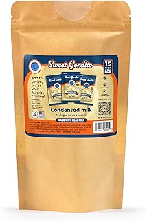 Condensed Milk Sachets Ziplog (15 pack) - Ideal for coffee! Each Ziplog contains 15 sachets of 9g of delicious condensed milk, perfect for on-the-go. Small size and portability make it easy to enjoy the sweet, creamy taste without refrigeration. Perfect for sweetening coffee, desserts, and more. Take them to the office, on the road, or anywhere you want. Practical and versatile, this product is a must-have for coffee and pastry lovers. Add a touch of sweetness to your day anytime, anywhere.