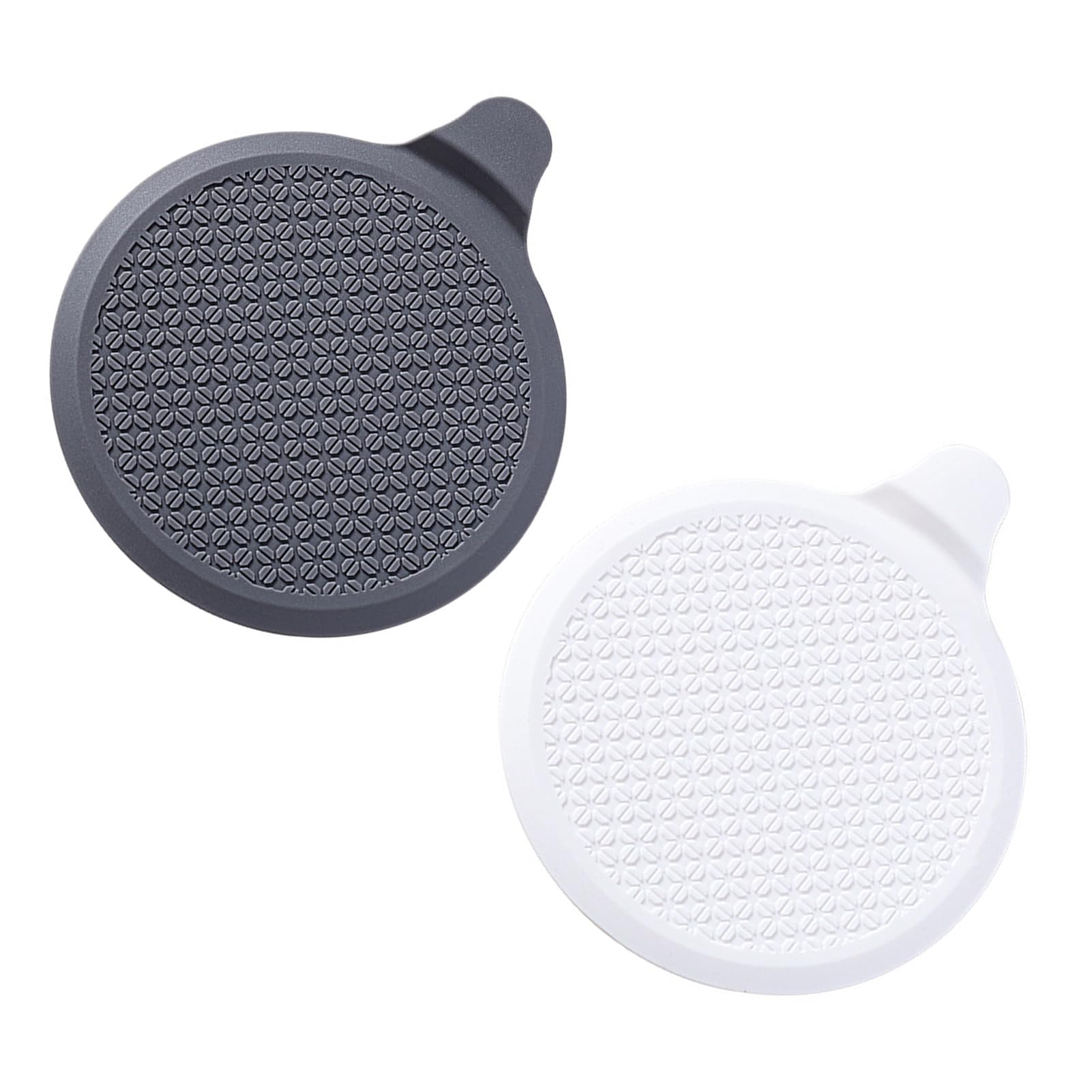 2 Pack Silicone Drain Stopper, 6 Inch Universal Suction Sink Plug, Leak & Odor Proof Bath Tub Stopper for Kitchen Laundry, Gray & White