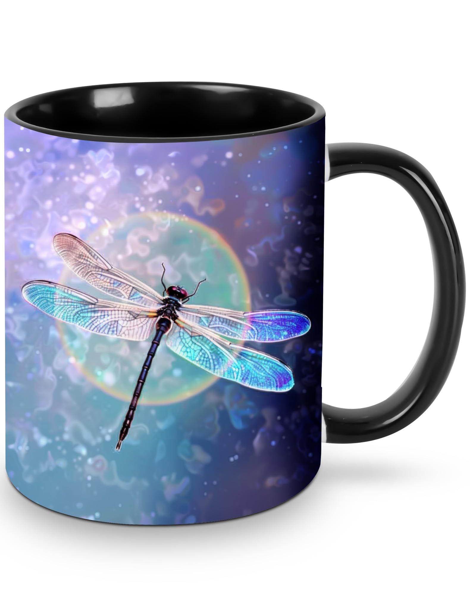 Yrebyou Dragonfly Coffee Mug for Women Ceramic Tea Cup Novelty Mugs 11 Oz for Office Home Kitchen