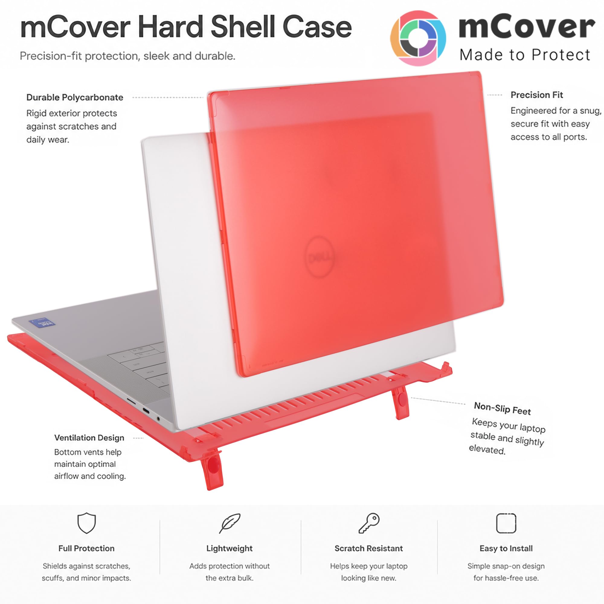 mCover Case ONLY Compatible for 2024 or Later 16.3 Dell 16 Premium DA16250 and XPS 16 9640 Series non-2-in-1 Traditional Windows Notebook Computers NOT Fitting Any Other Dell Models - Clear product thumbnail 9