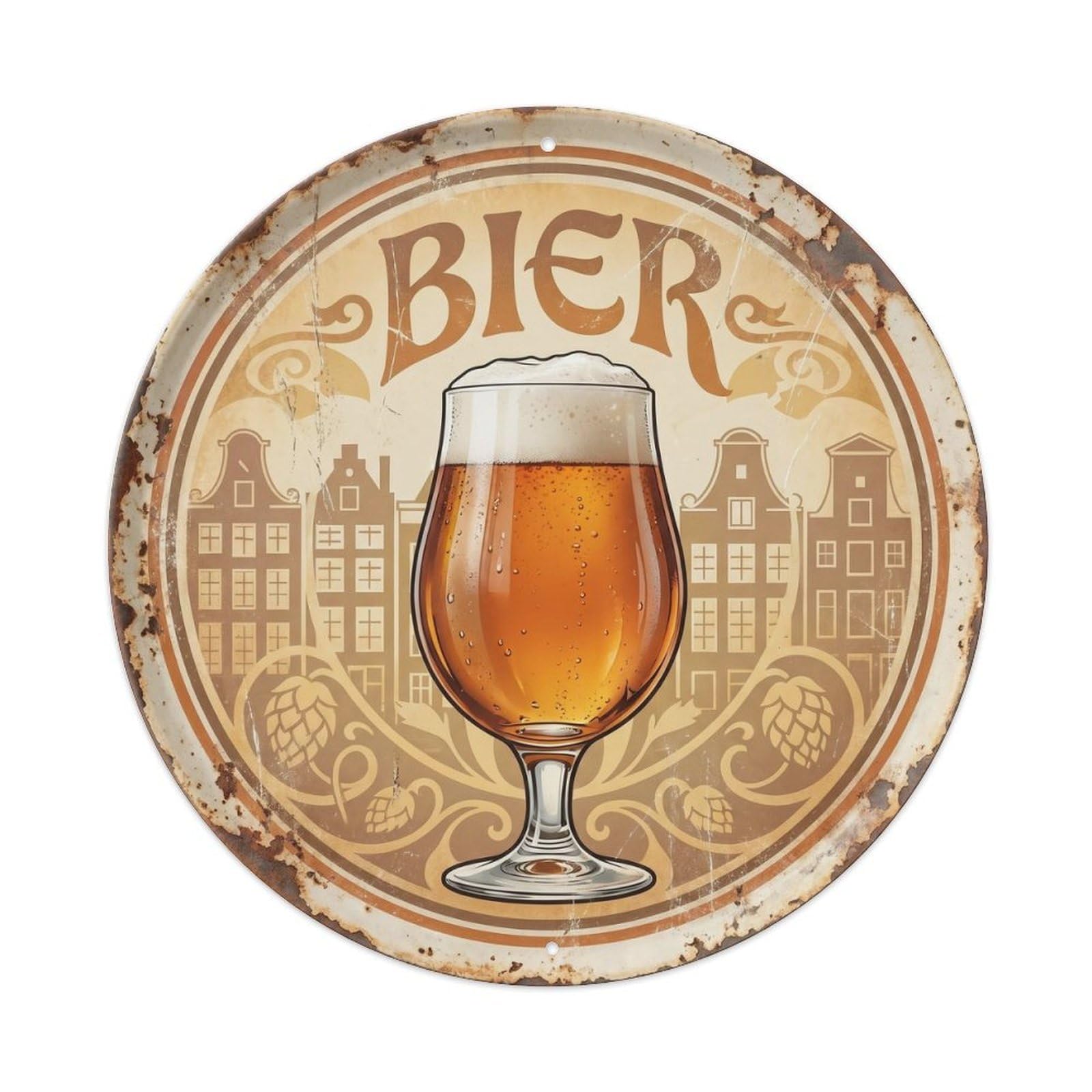 Travel Culture Dutch Craft Beer Brew House Beverage Metal Tin Sign