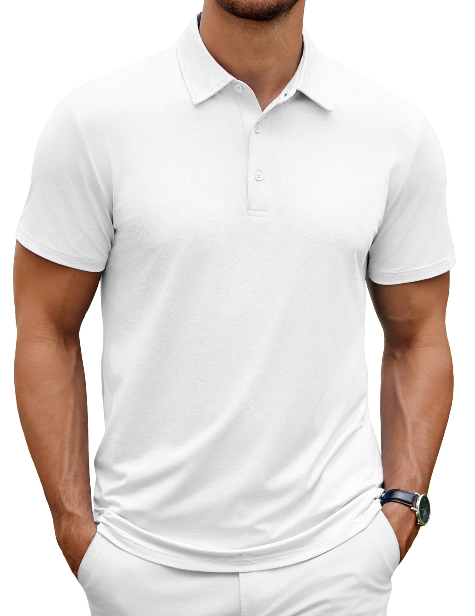 COOFANDY Men's Polo Shirt Golf Quick Dry